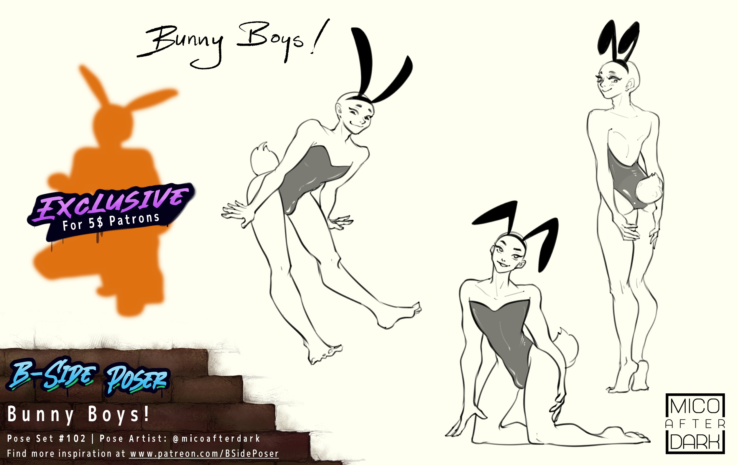 Pose Set 102 – Bunny Boys