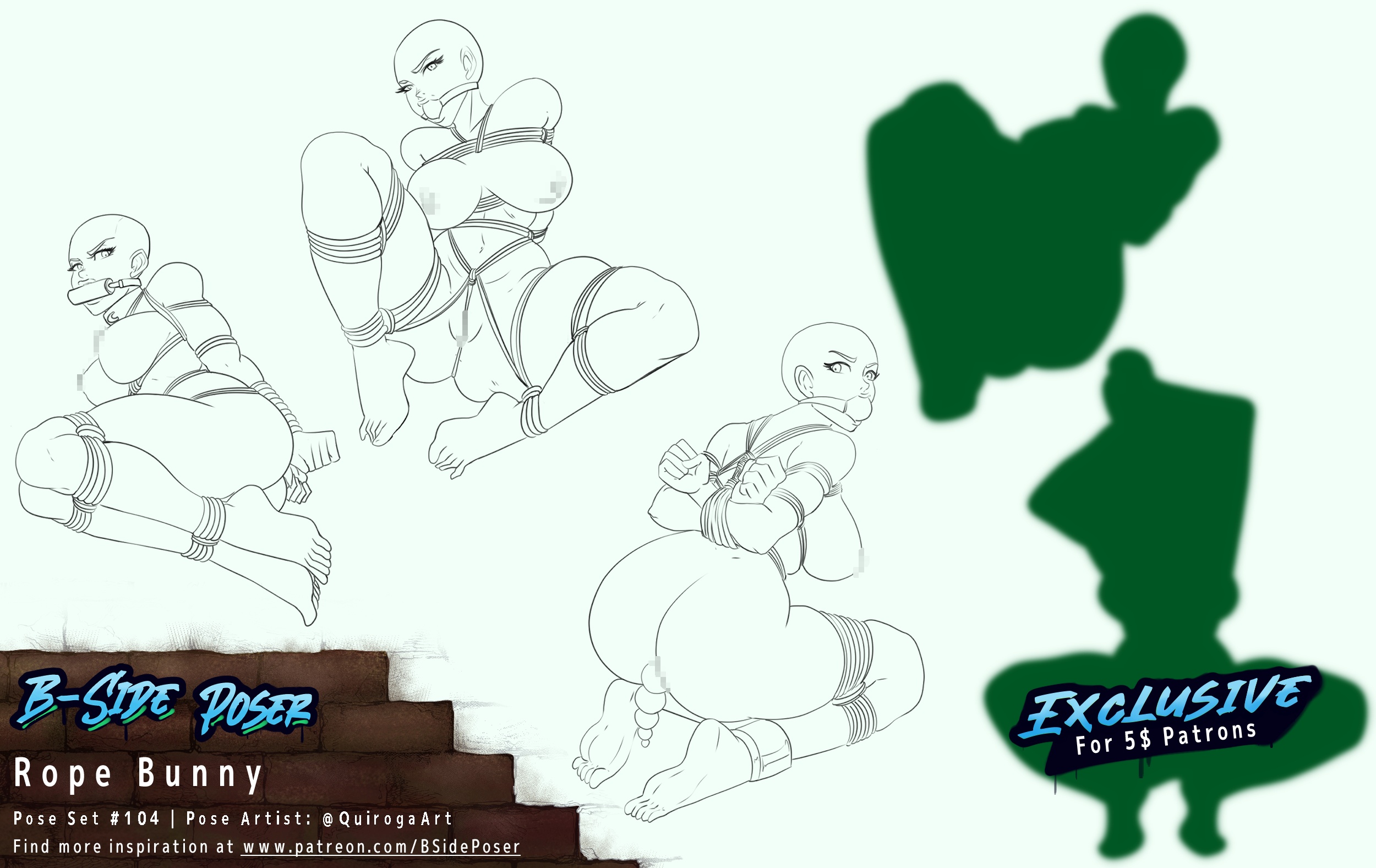 Pose Set 104 – Rope Bunny