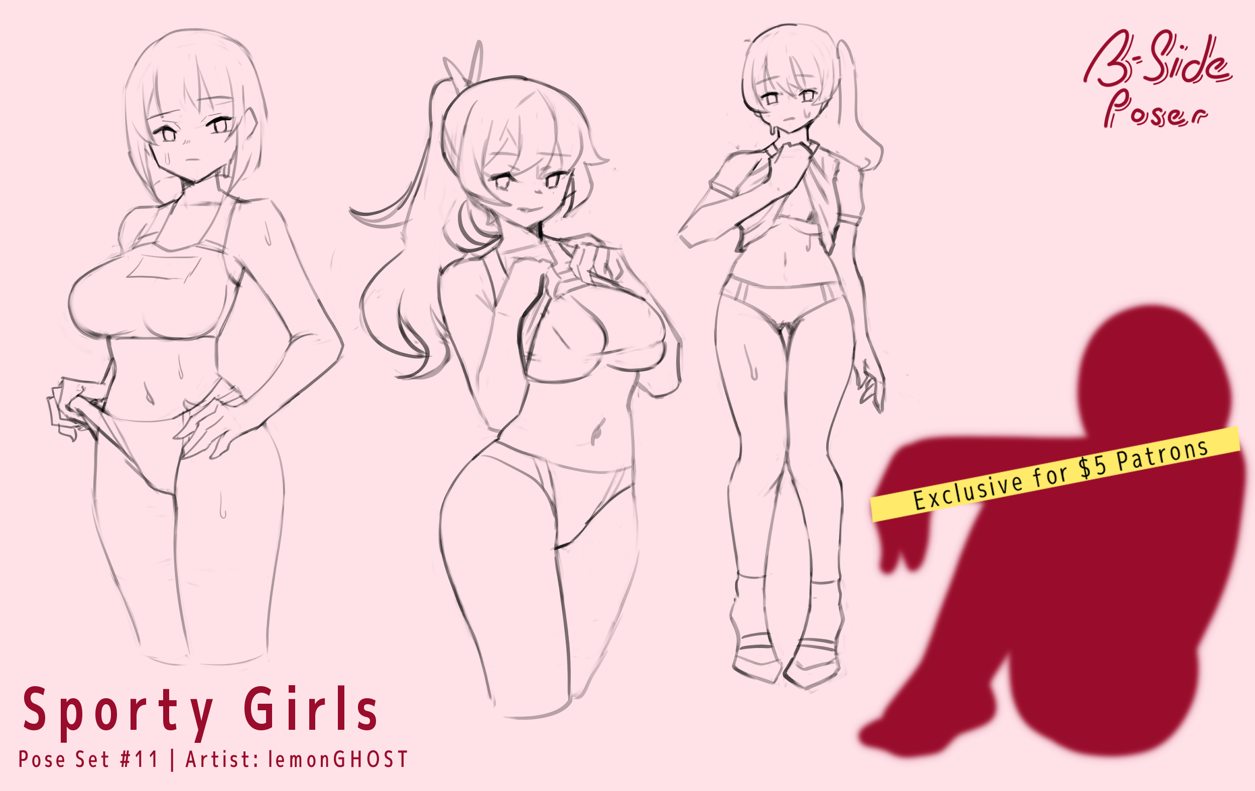 Pose Set 11 – Sporty Girls