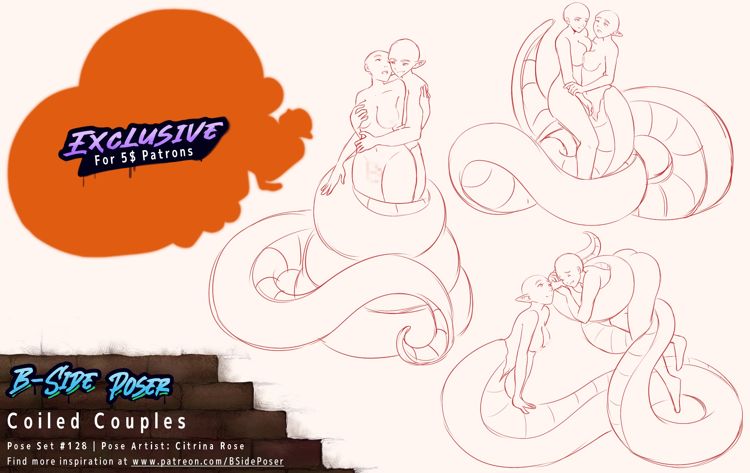 Pose Set 128 – Coiled Couples