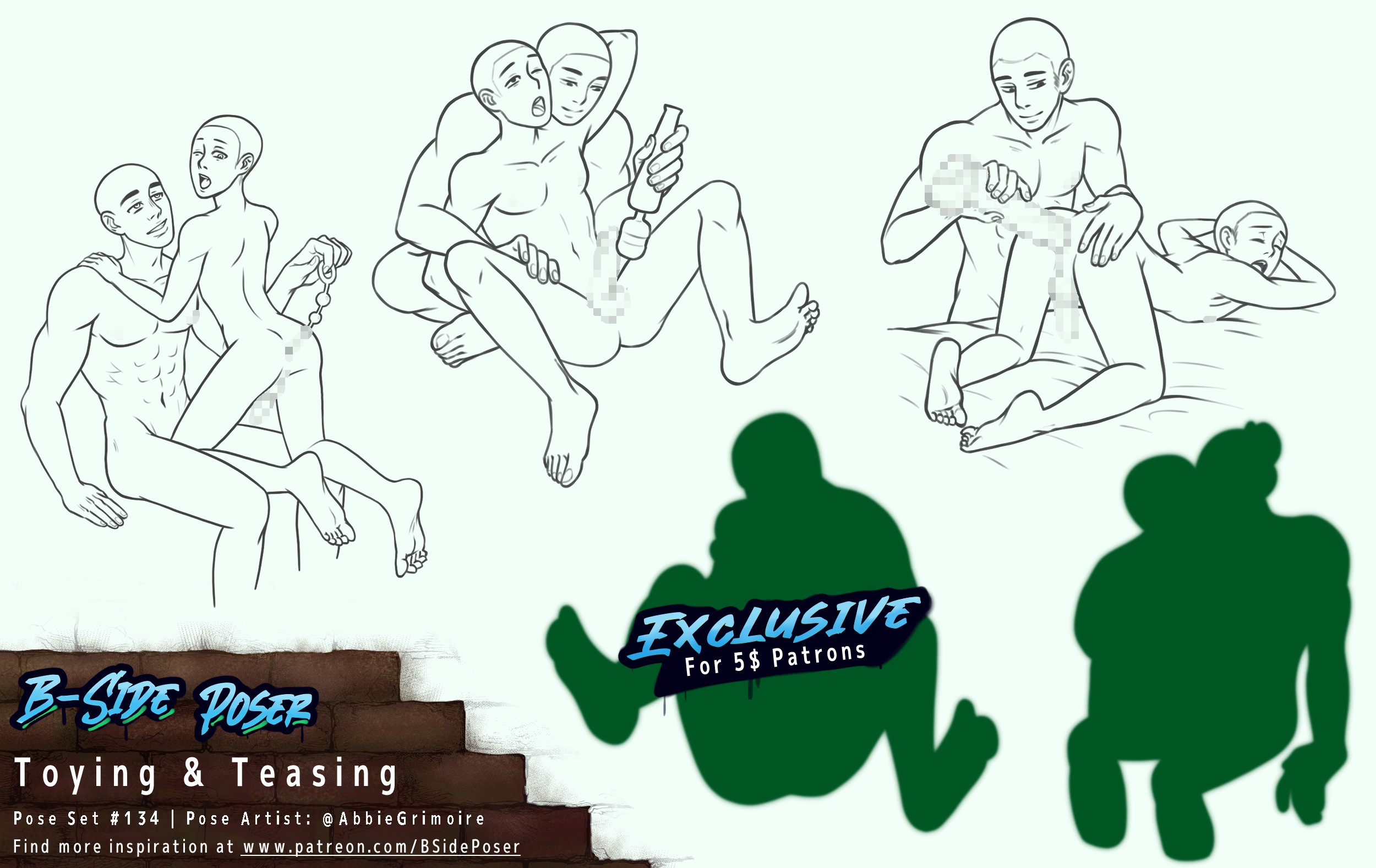 Pose Set 134 – Toying & Teasing