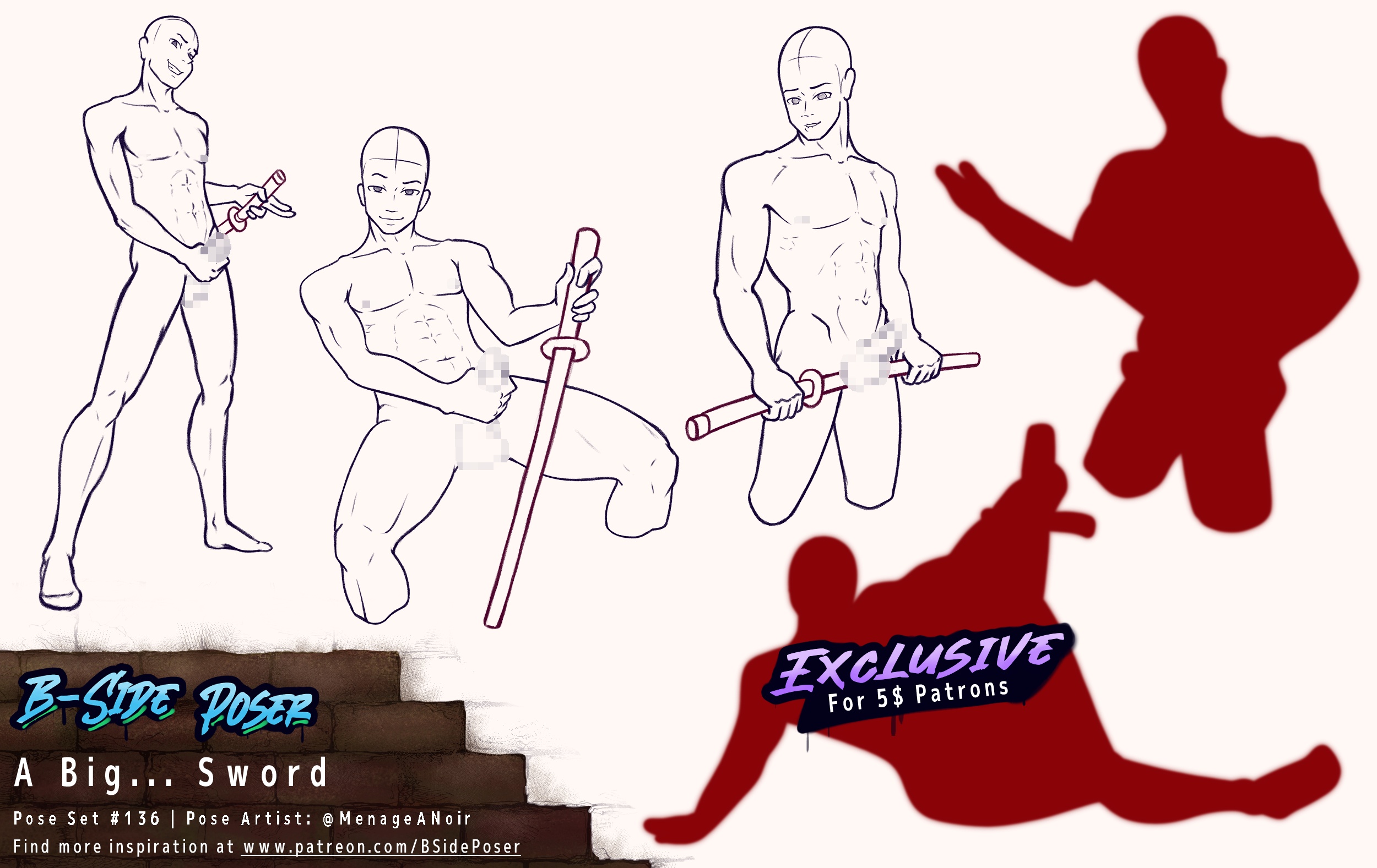 Pose Set 136 – A Big… Sword