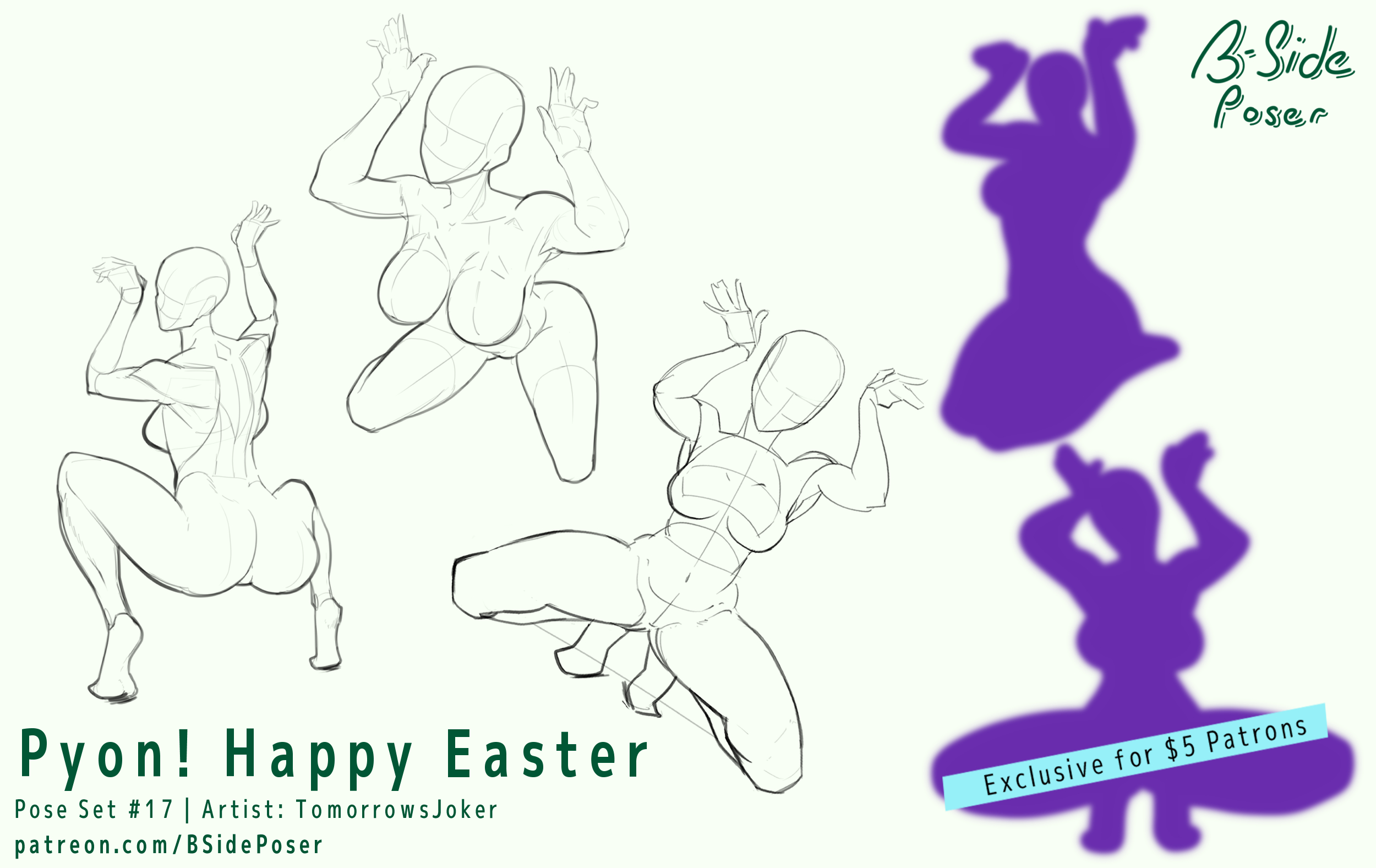 Pose Set 17 – Pyon! Happy Easter