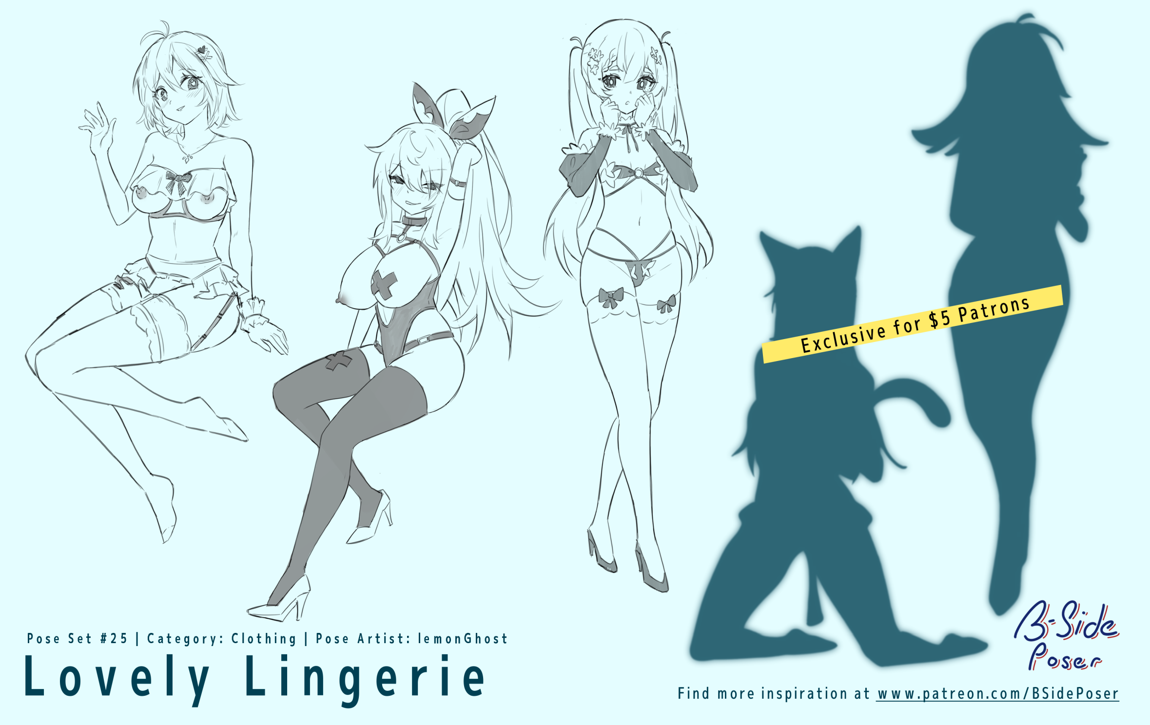 Pose Set 25 – Lovely Lingerie
