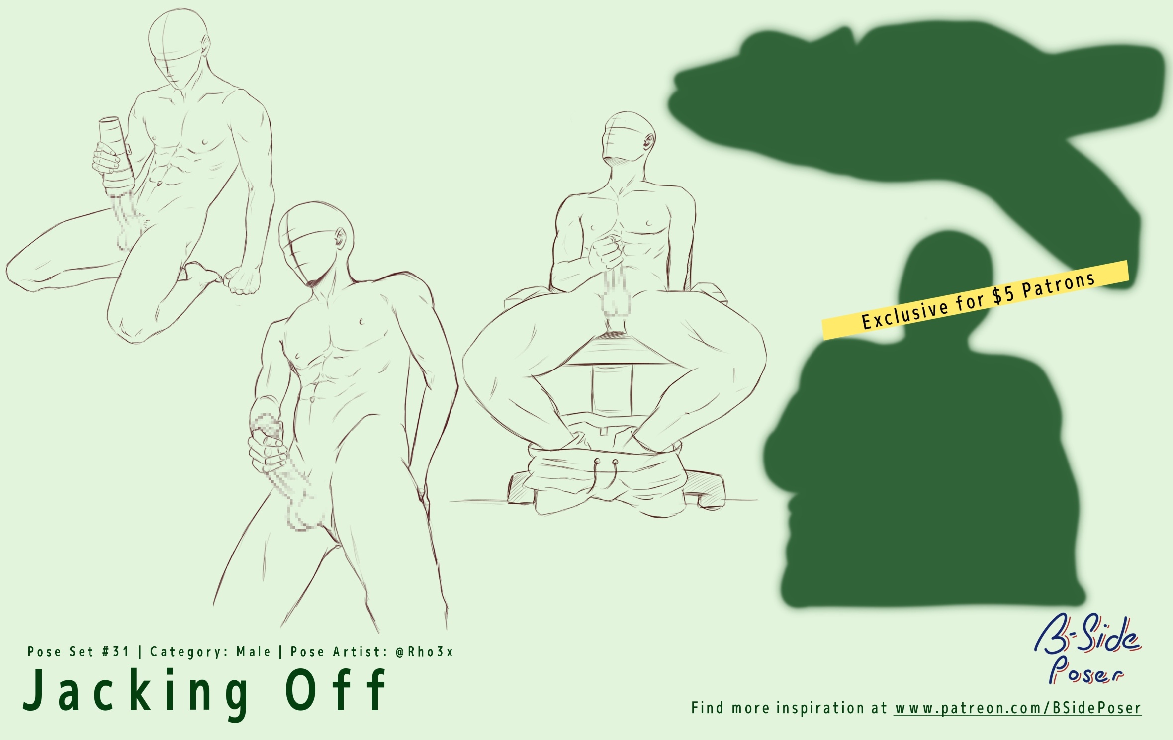 Pose Set 31 – Jacking Off
