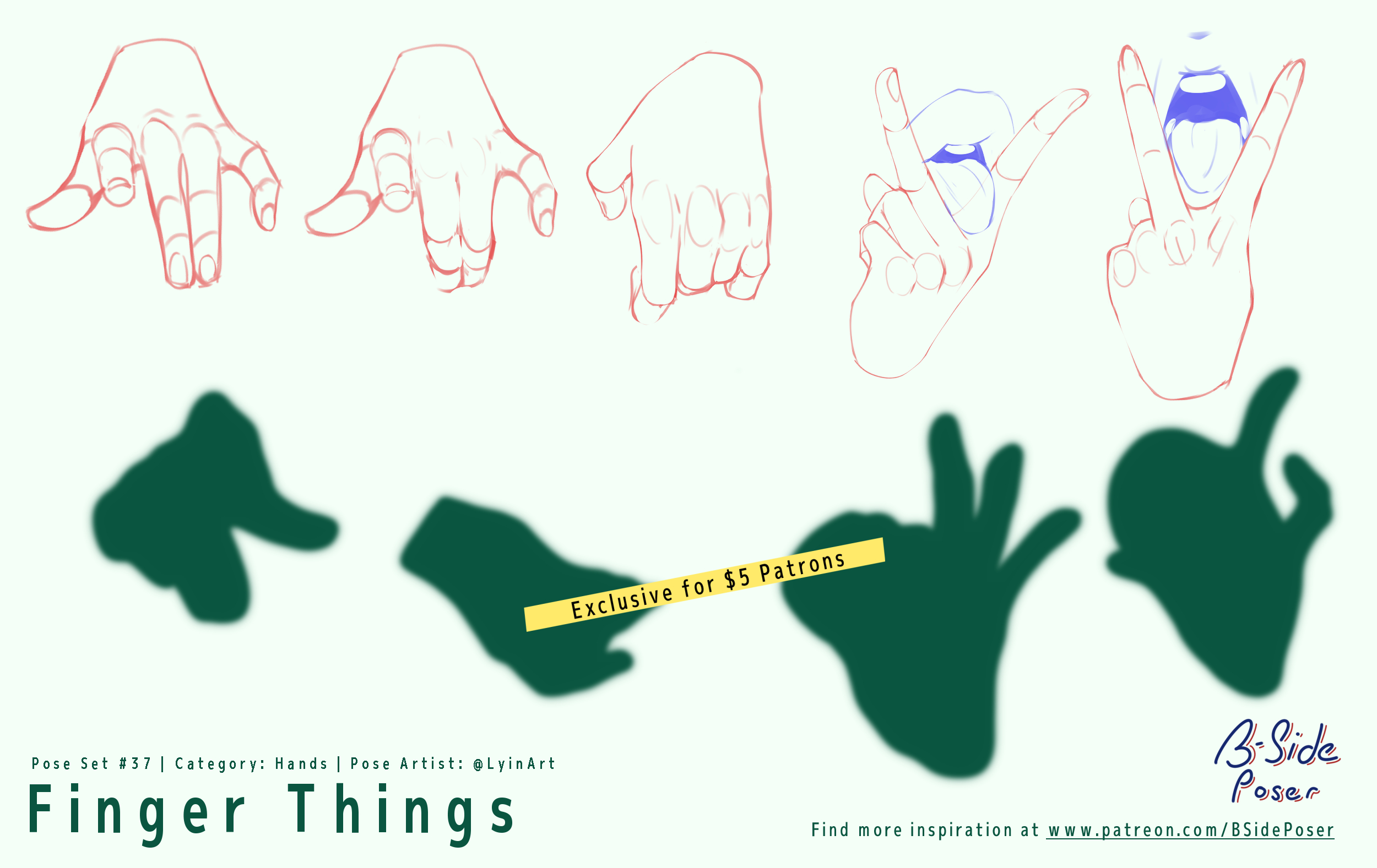 Pose Set 37 – Finger Things