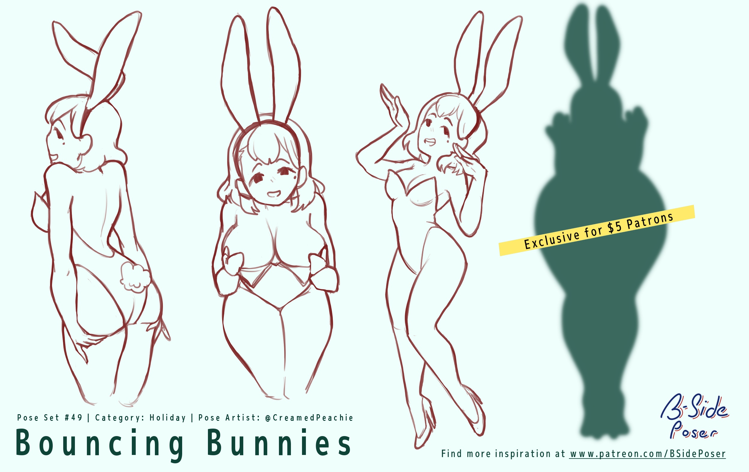 Pose Set 49 – Bouncing Bunnies