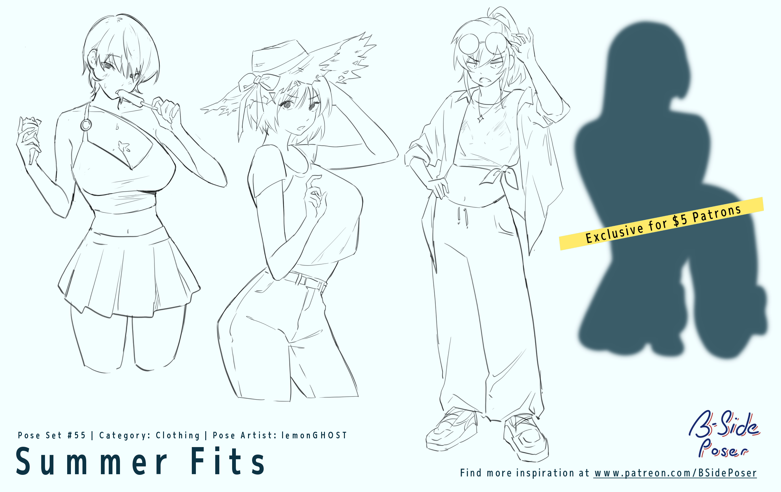 Pose Set 55 – Summer Fits