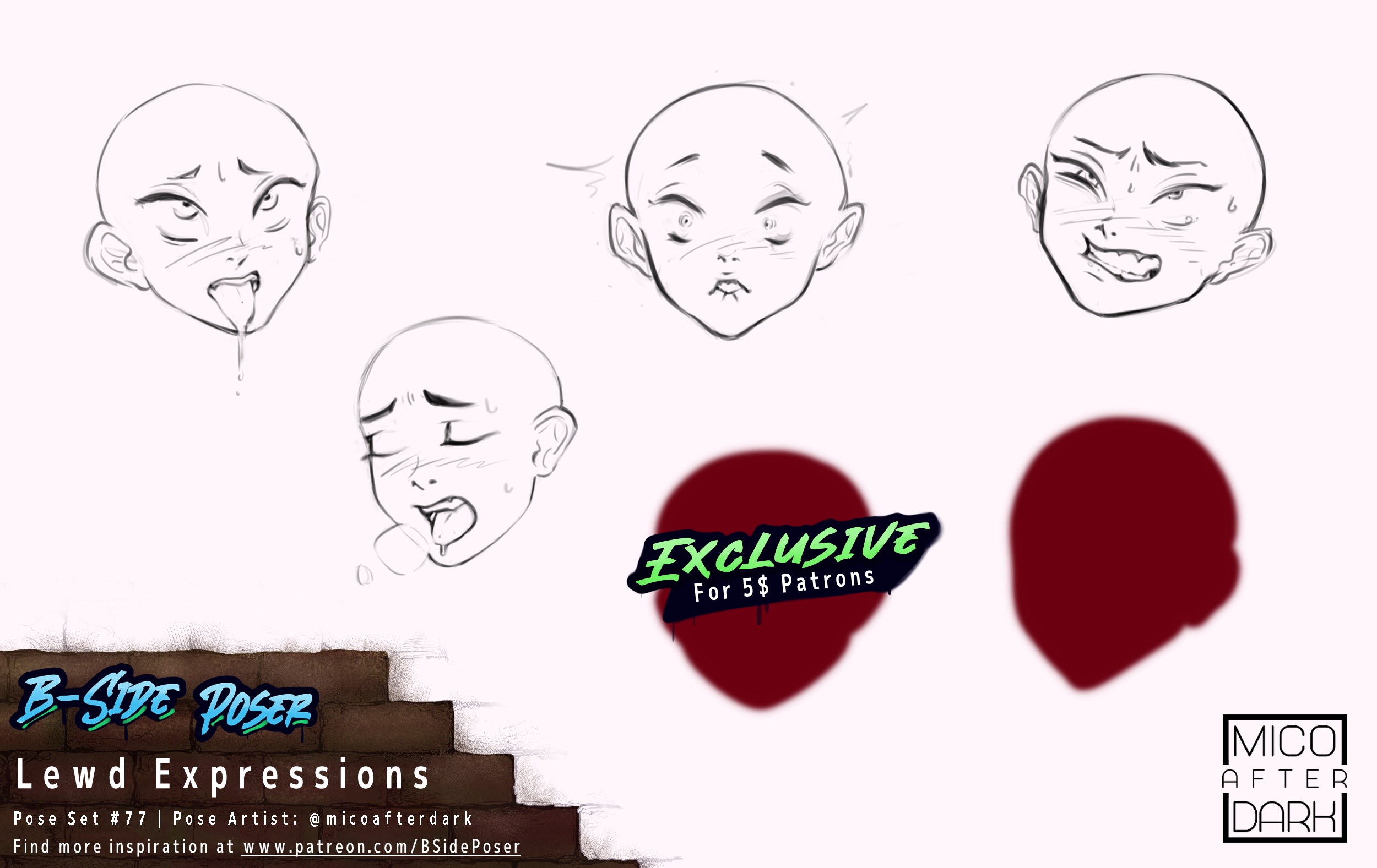 Pose Set 77 – Lewd Expressions
