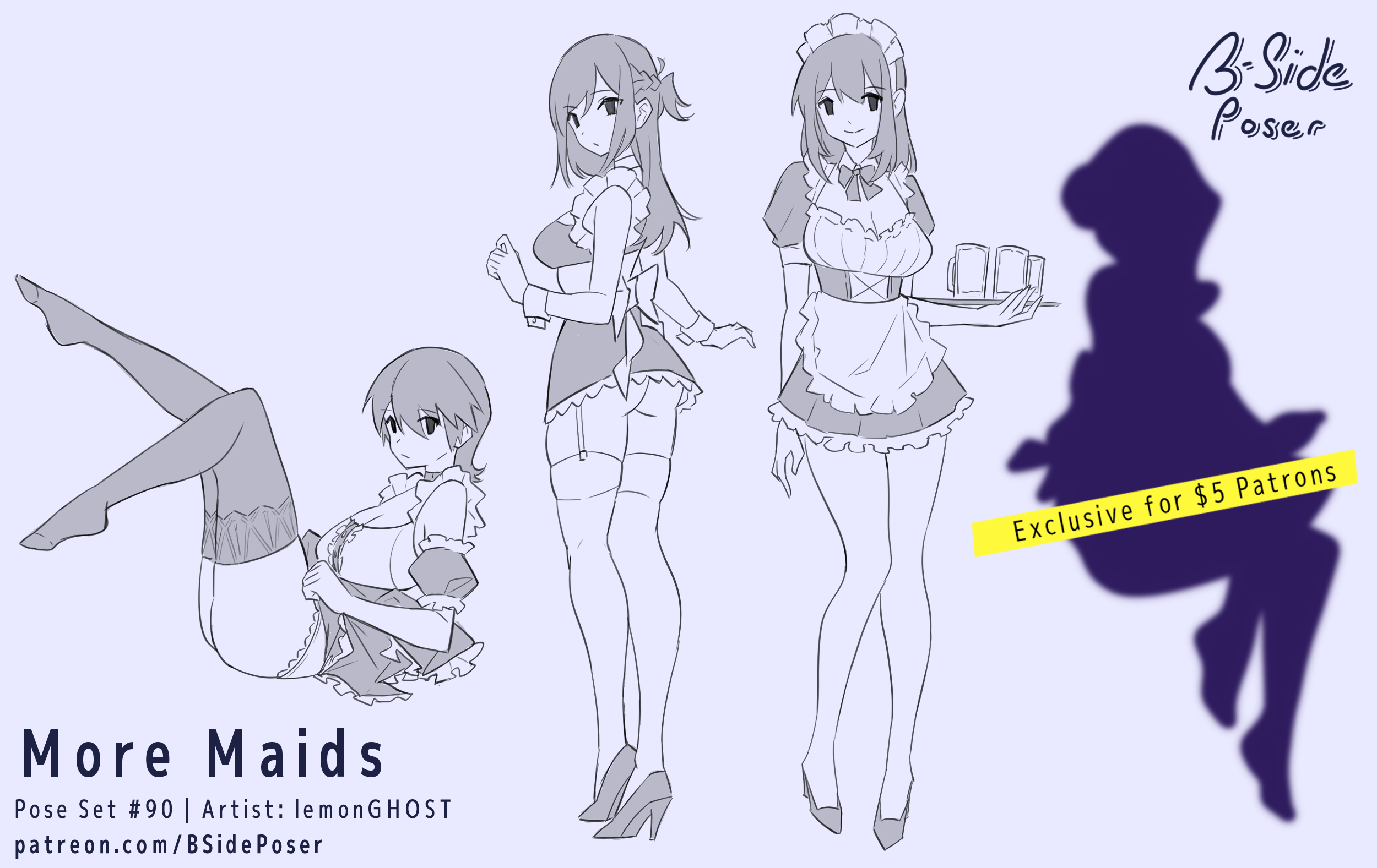 Pose Set 90 – More Maids