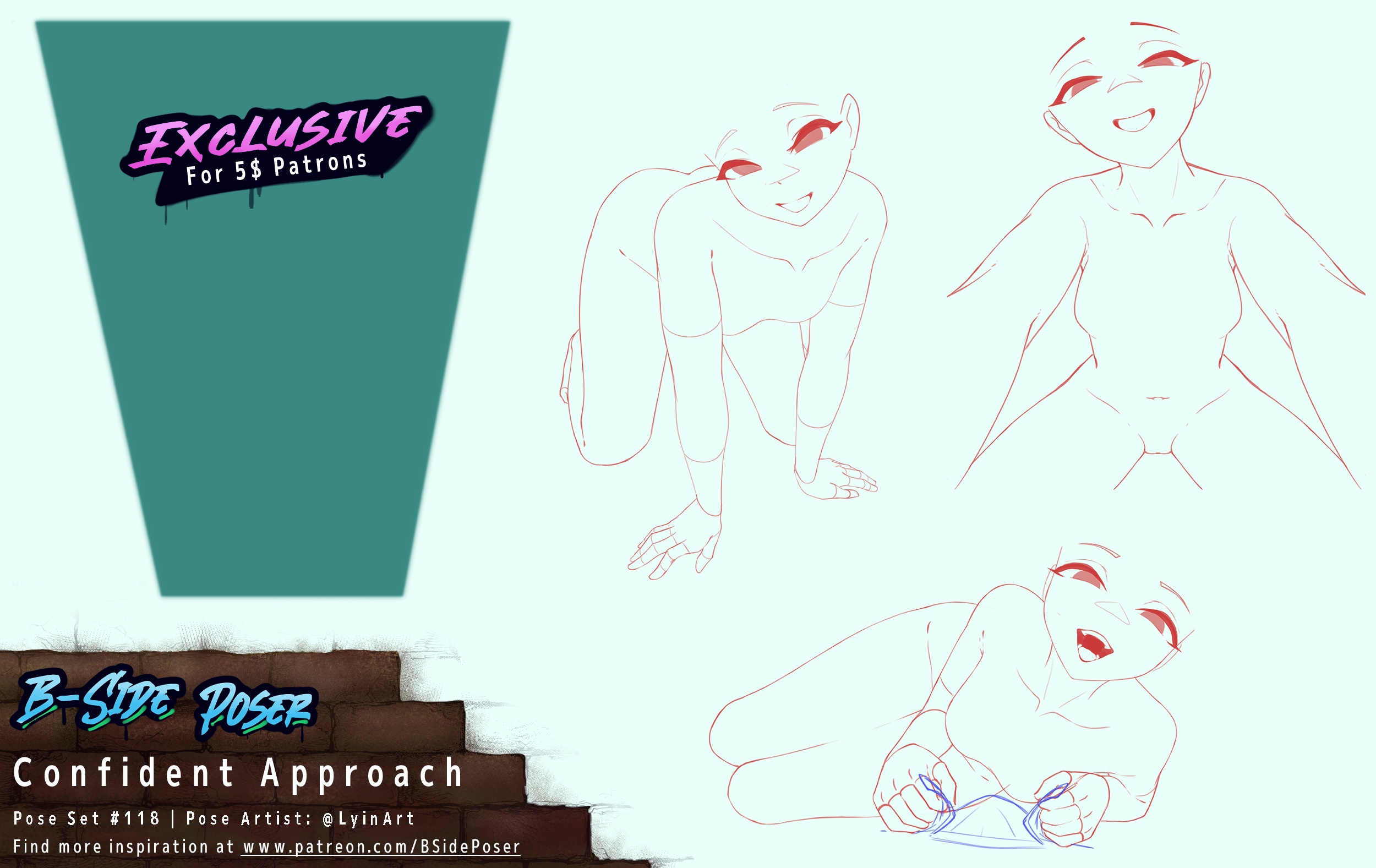 Pose Set 118 – Confident Approach