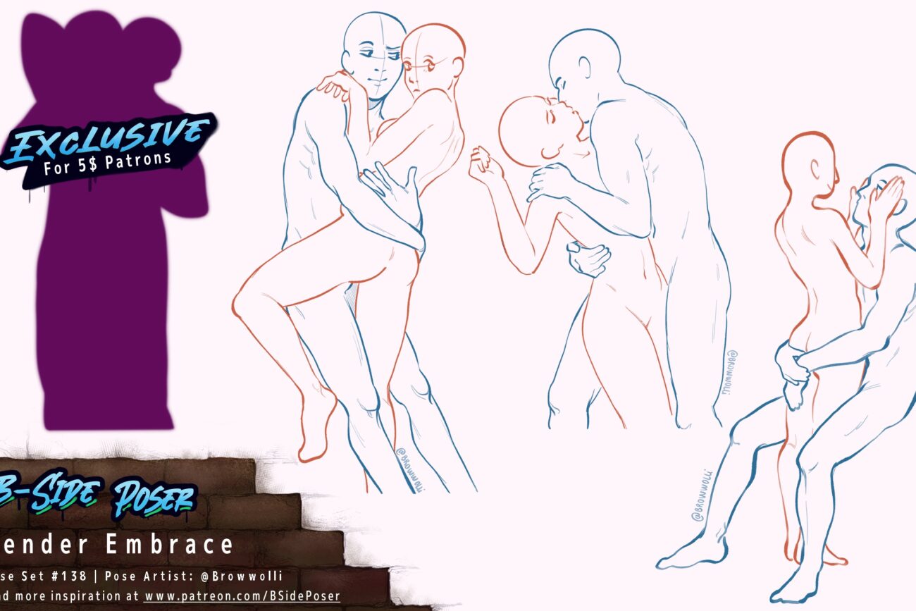 Pose Set 138 – Tender Embrace